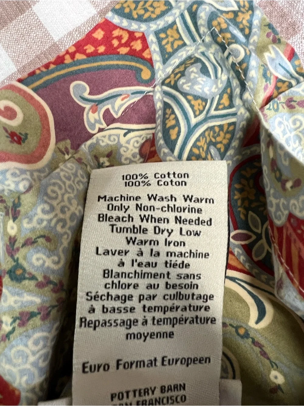Pottery Barn monreal paisley pillow sham